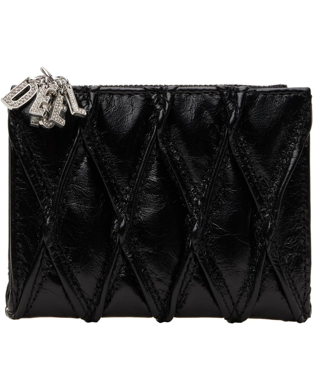 DIESEL Black D-Charms Bifold Wallet