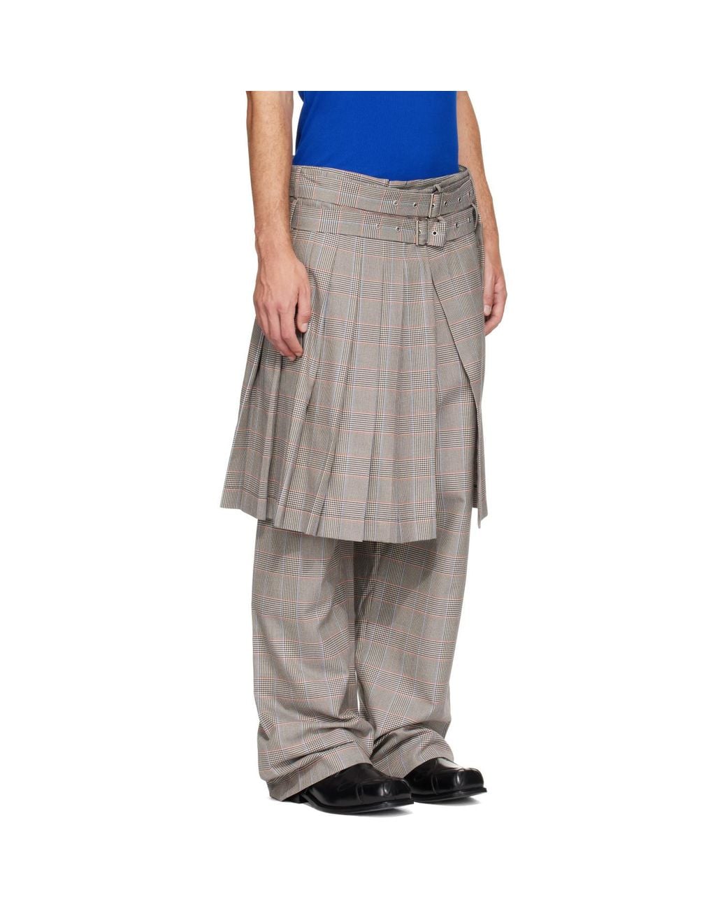 Charles Jeffrey Gray Clash Of Clans Edition Skirt Trousers for men