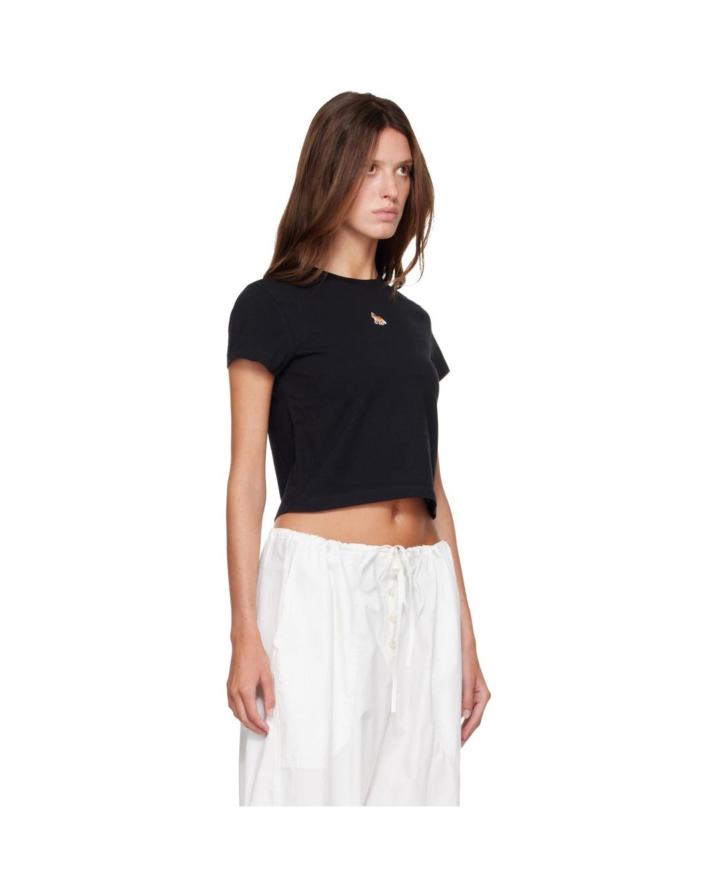 Maison Kitsuné Black 'Baby Fox' Baby T-Shirt