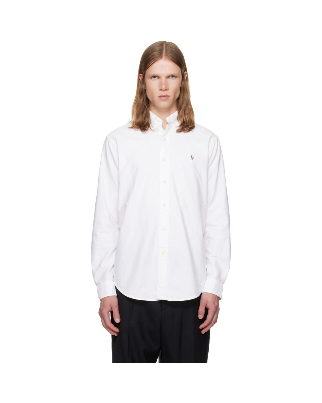 Polo Ralph Lauren White 'The Iconic Oxford' Shirt for men