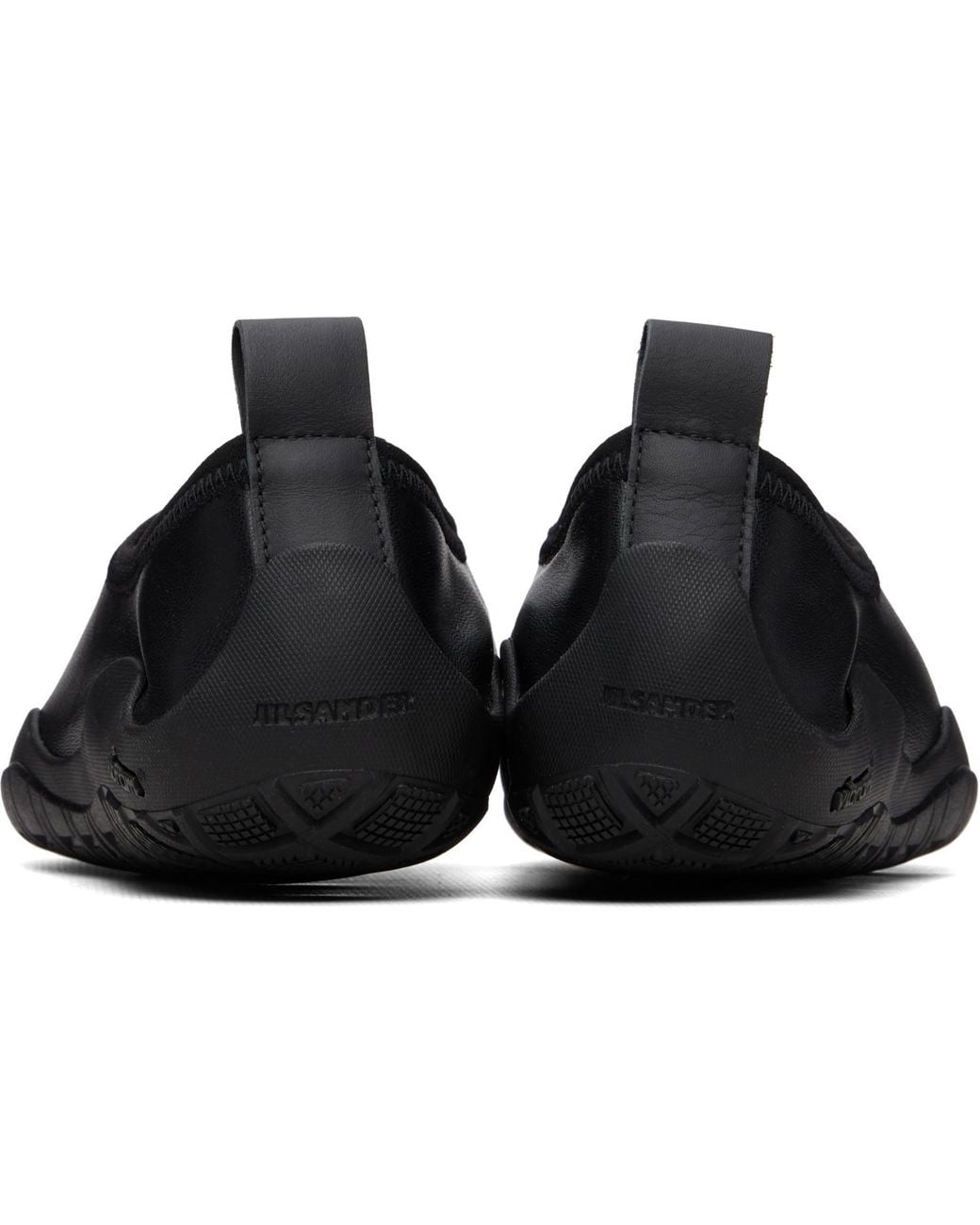 Jil Sander Black Elbe Slip-On Sneakers