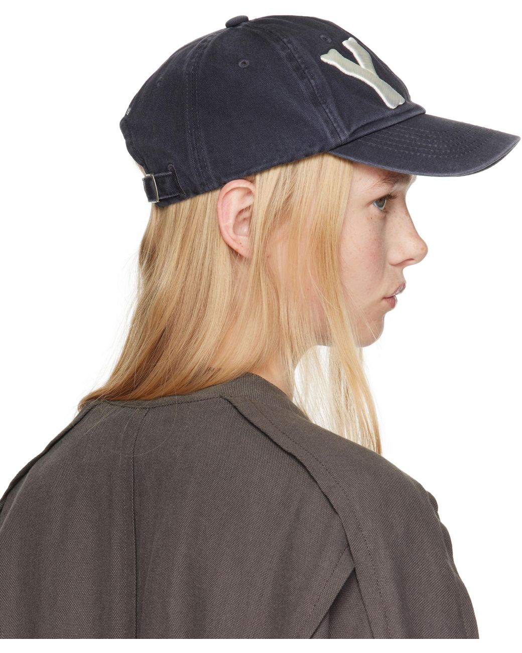 OPEN YY] YY HEART BONE BALL CAP _ BLUE