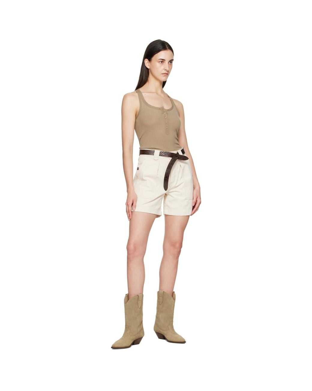 Isabel Marant White Off- Eveja Shorts