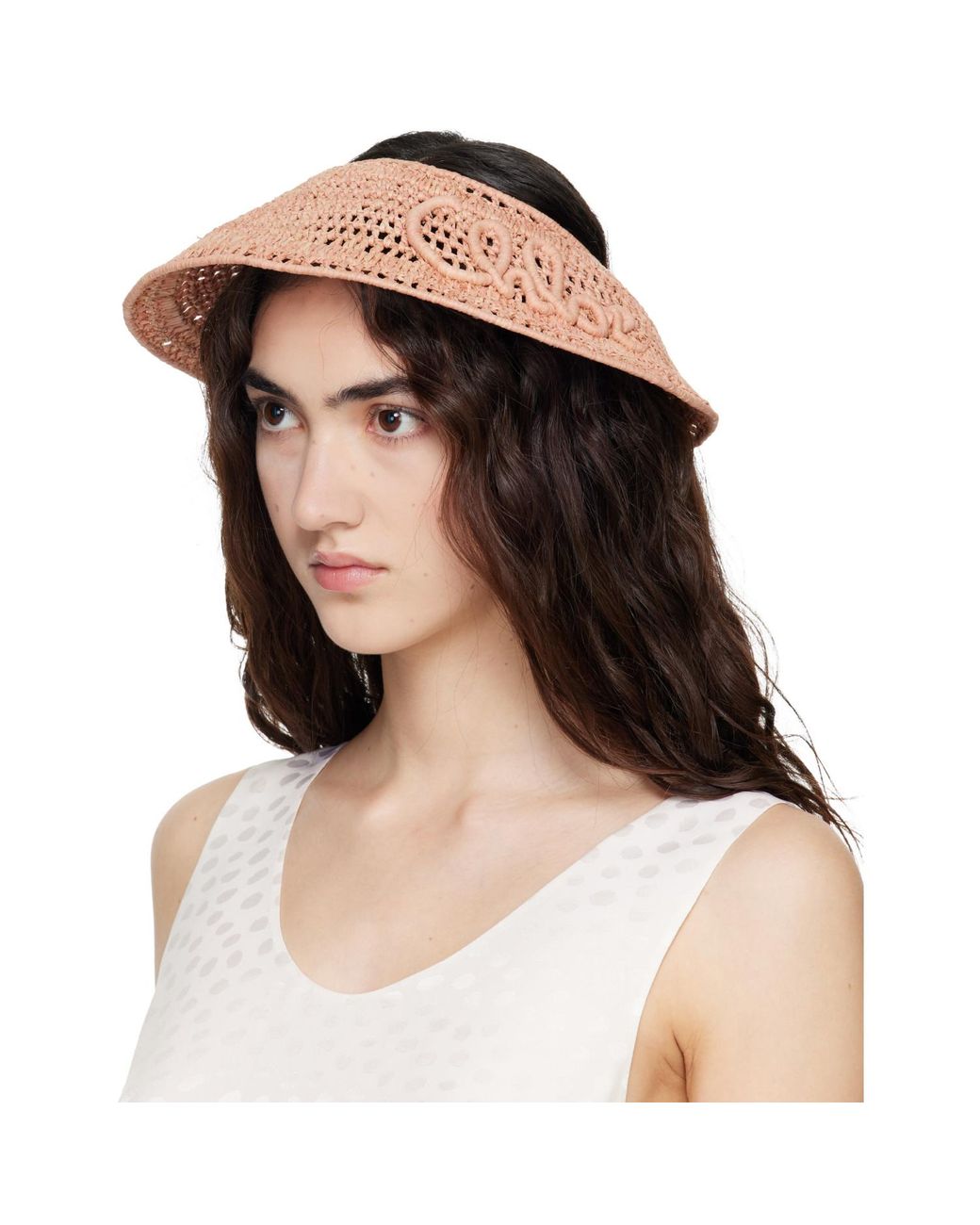 Chloé Multicolor 'The Raffia' Visor
