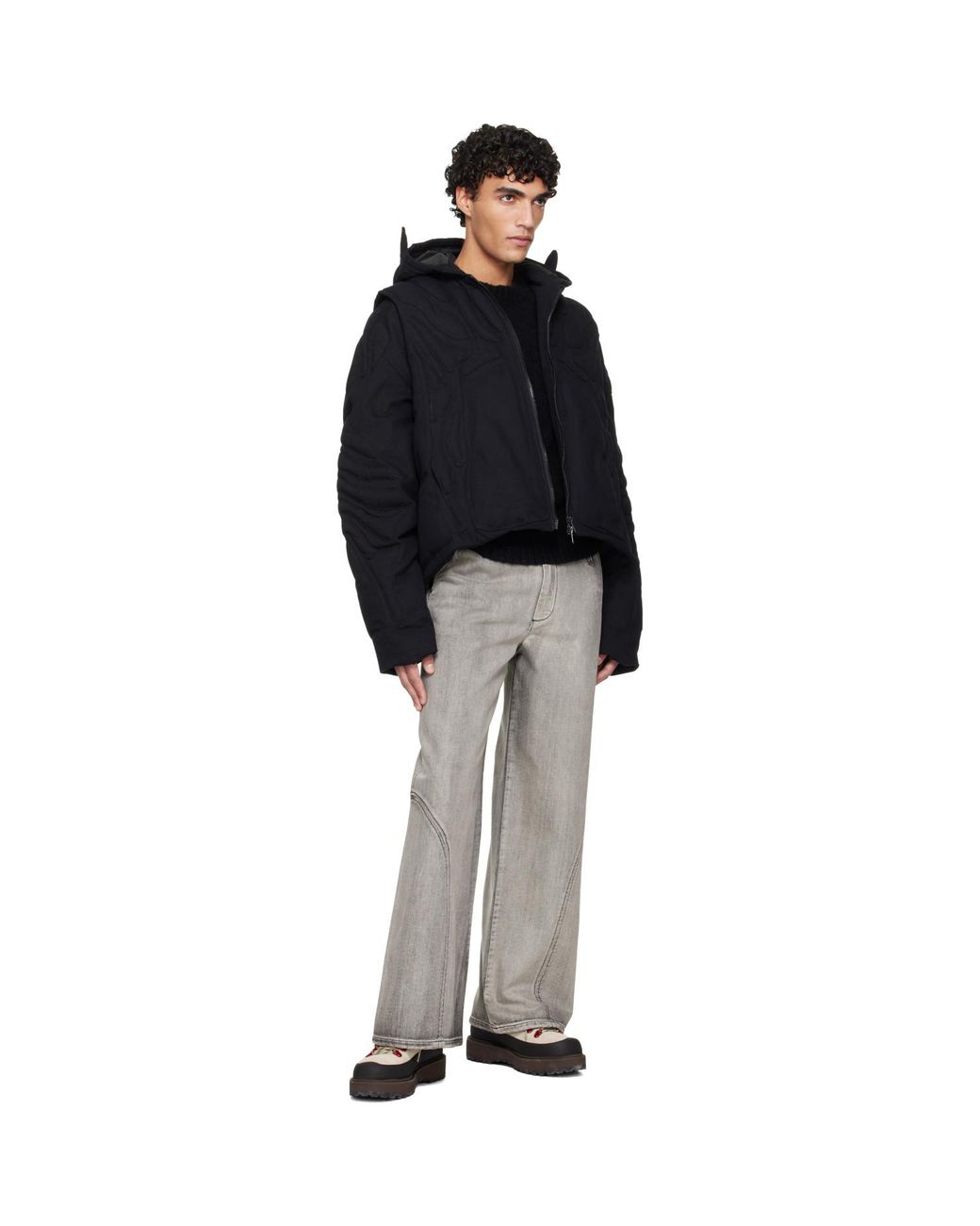 HELIOT EMIL Blue Vertebrae Jacket for men