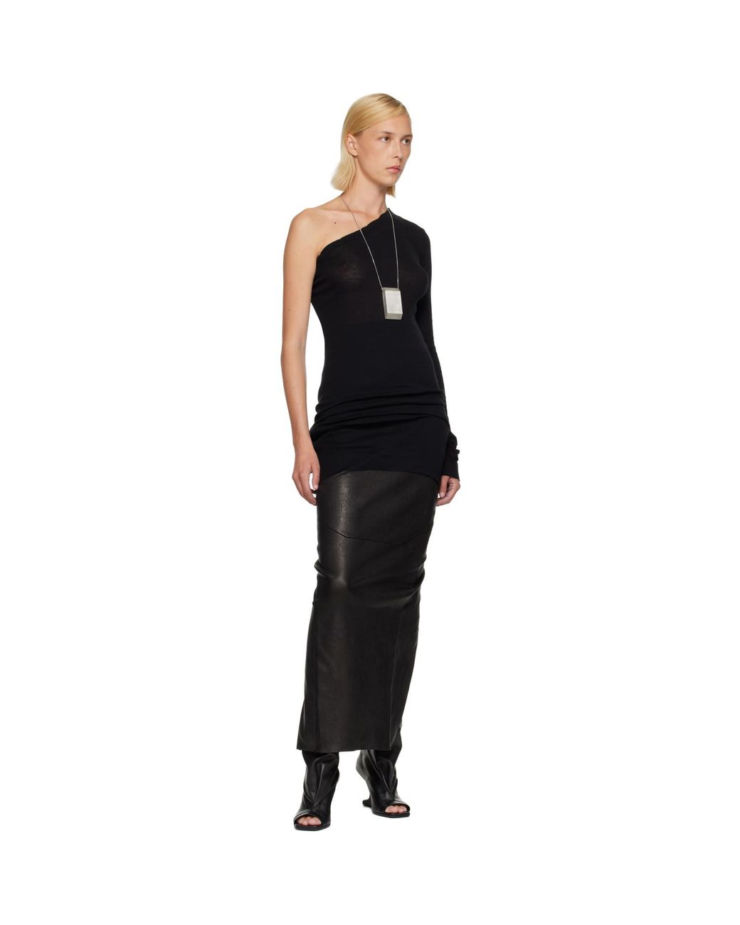 Rick Owens Black Tower Ziggy Minidress