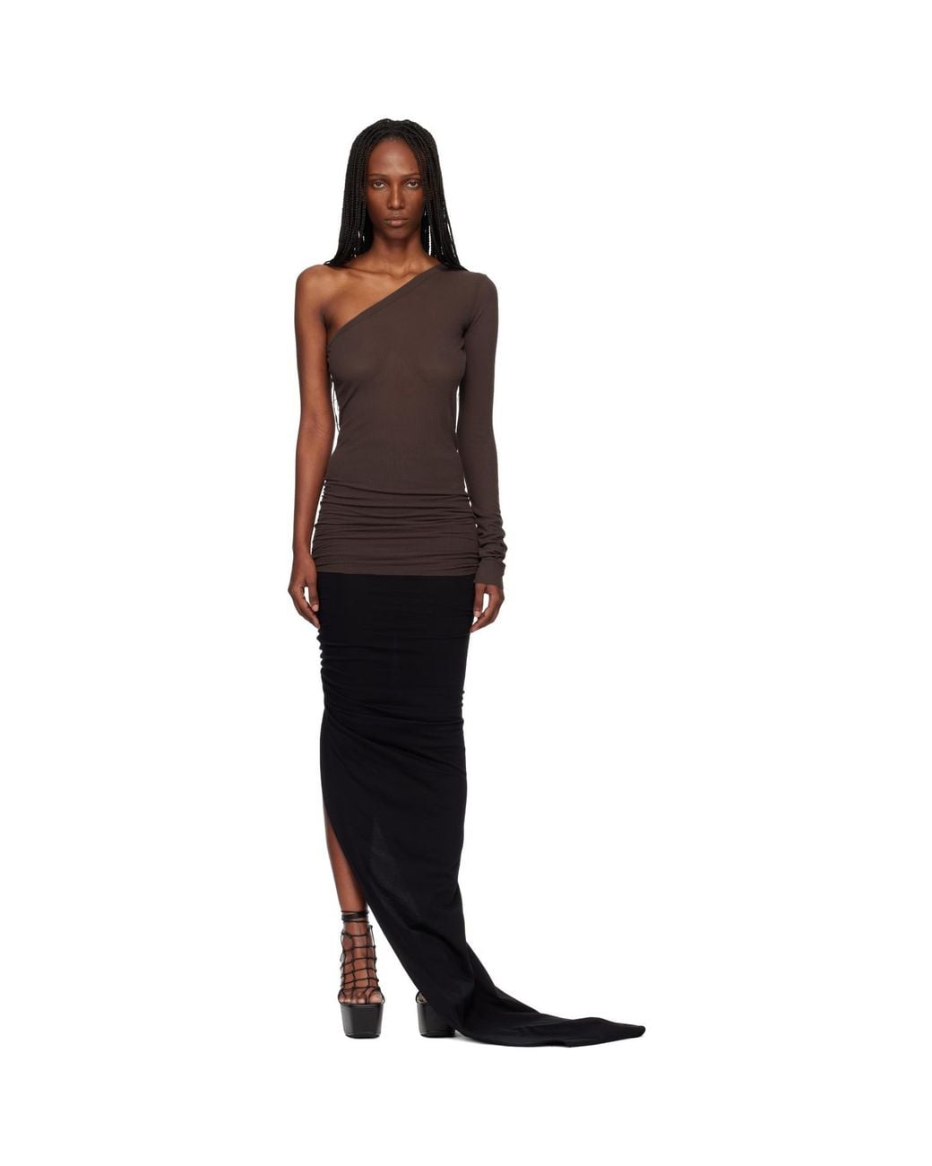 Rick Owens Black Temple Ziggy Minidress