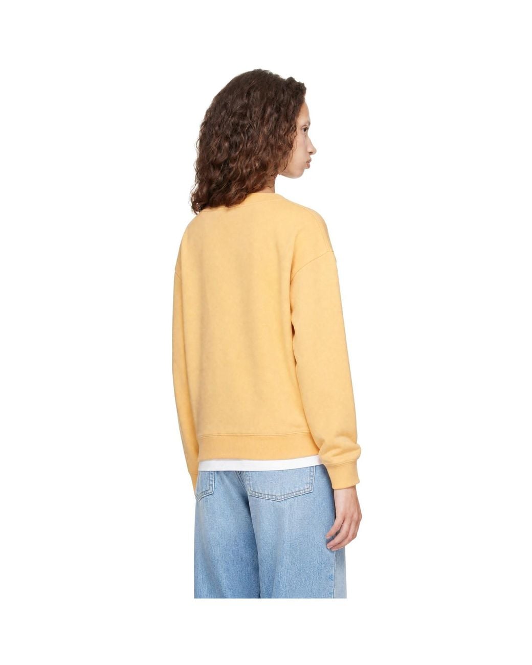 Sporty & Rich Multicolor Title Embroidered Crewneck Sweatshirt