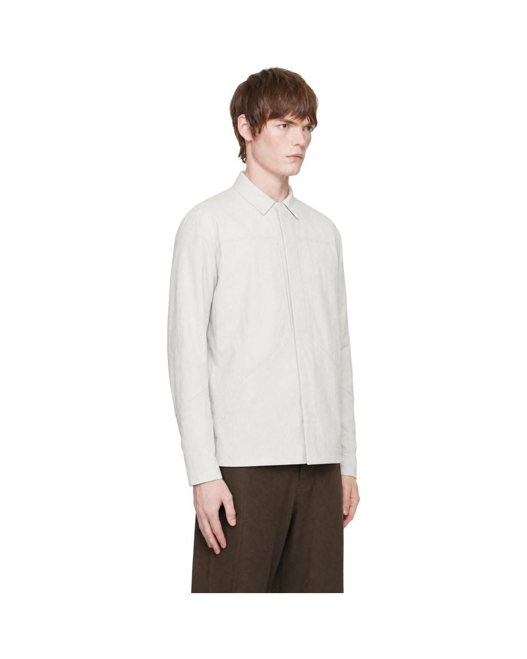 Veilance White Off- Mionn Softshell Overshirt for men