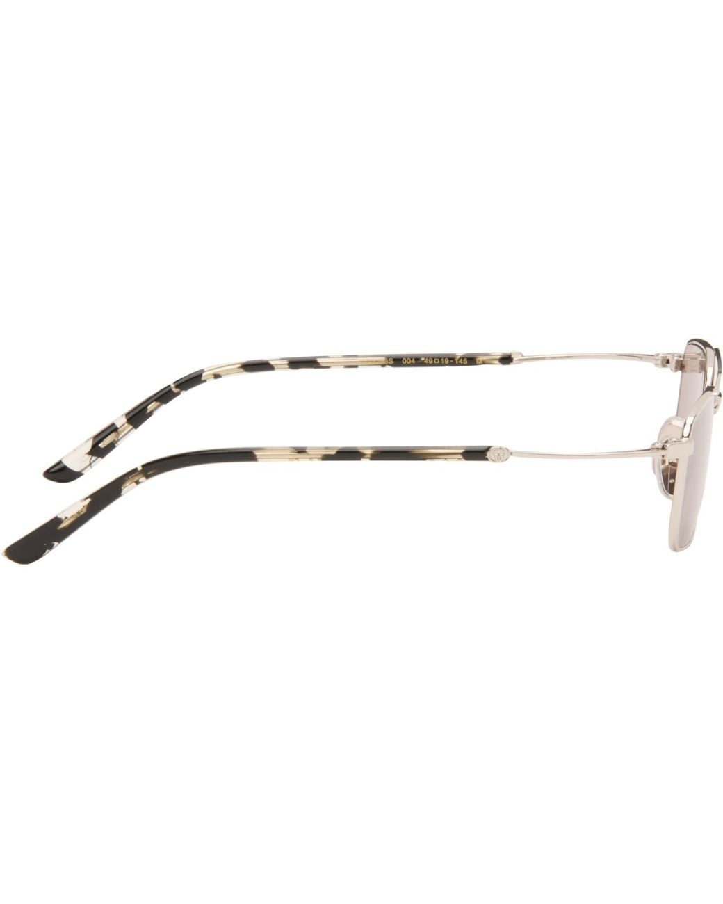 Gucci Pink Metal Frame Rectangular Sunglasses for men