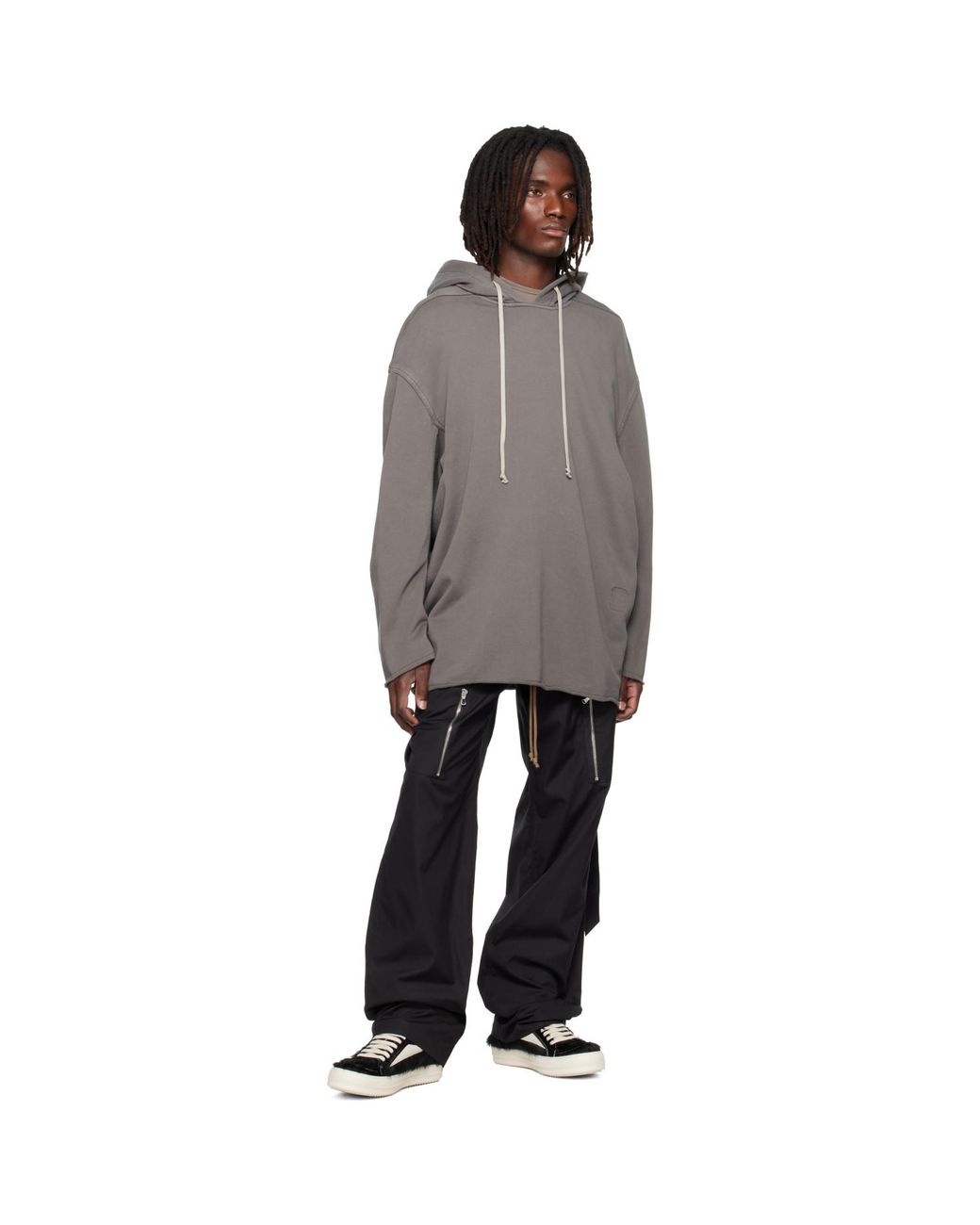 Rick Owens Gray Tower Peter Hoodie for men