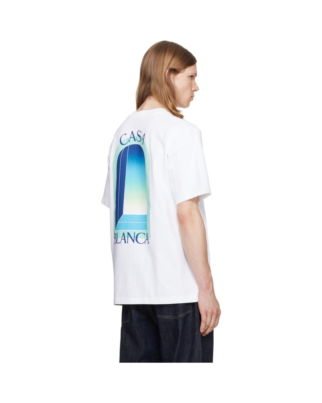 Casablanca White 'L'Arche' Short Sleeve T‑Shirt for men