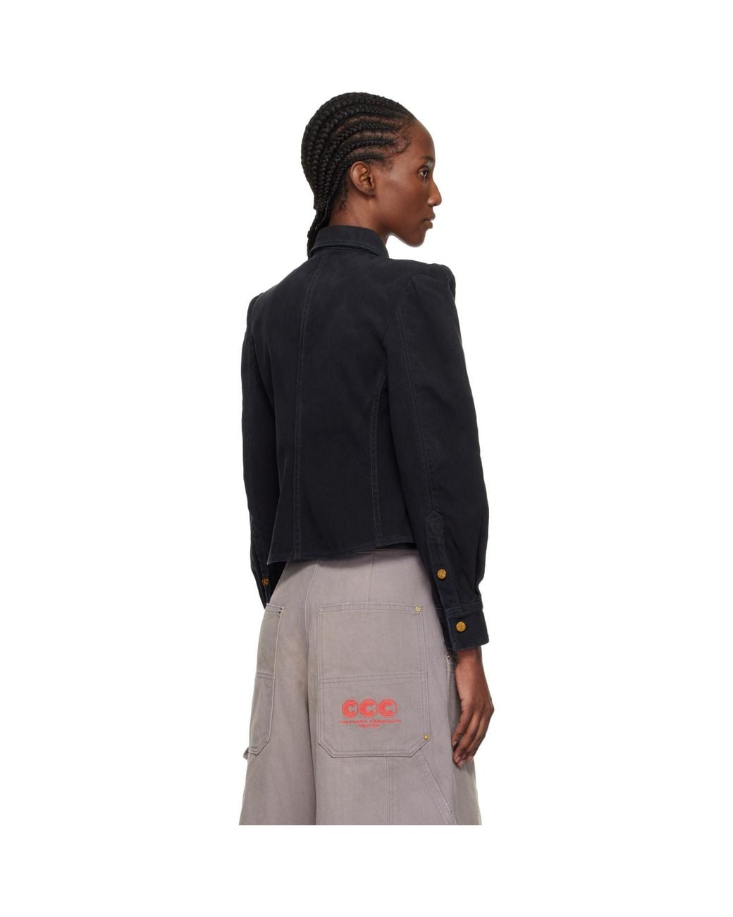 Willy Chavarria Black Denim Chavela L/ Shirt