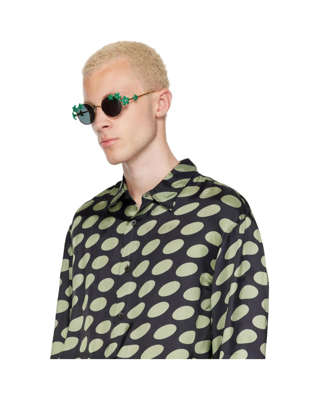 Loewe Brown Daisy Field Sunglasses for men
