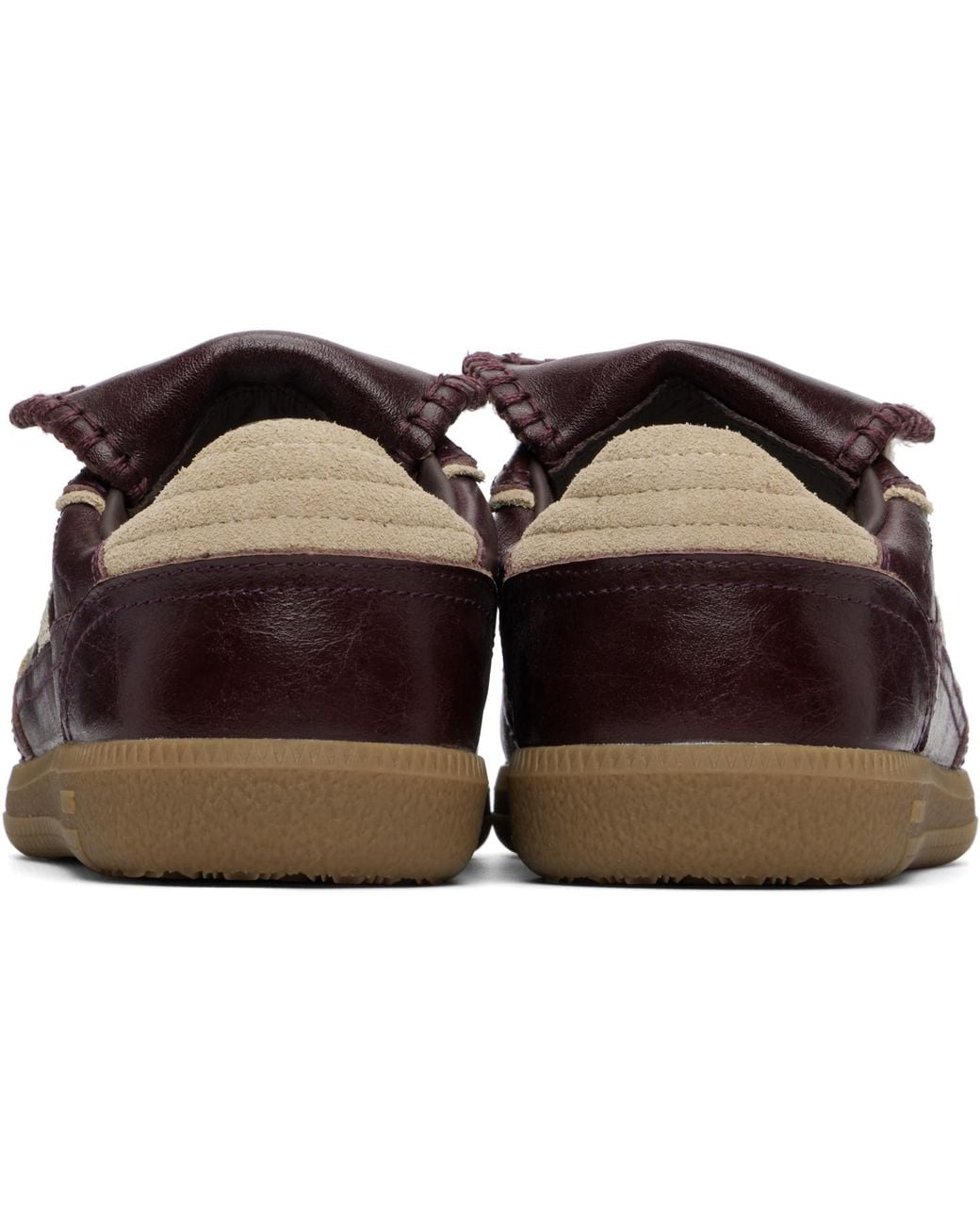 Alohas Black Burgundy Tb.490 Club Leather Sneakers