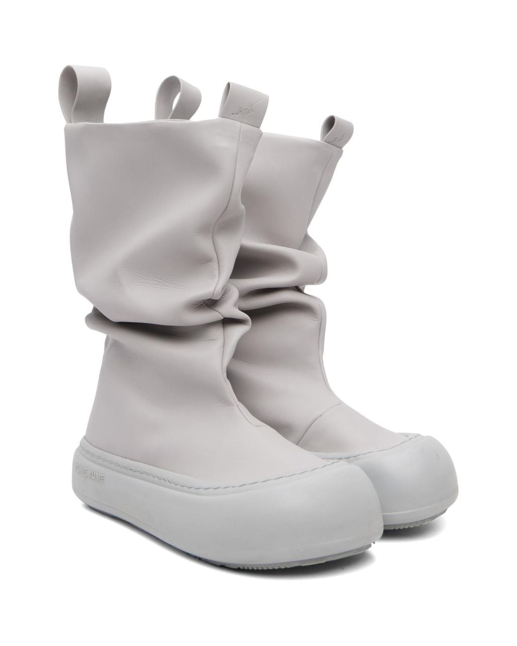 Yume Yume Gray Ssense Exclusive Low Fisherman Boots