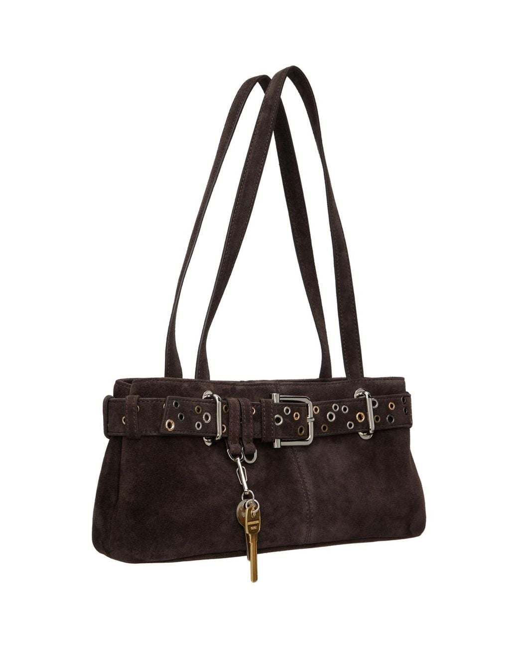 OSOI Black Shoulder Brocle Mini Bag