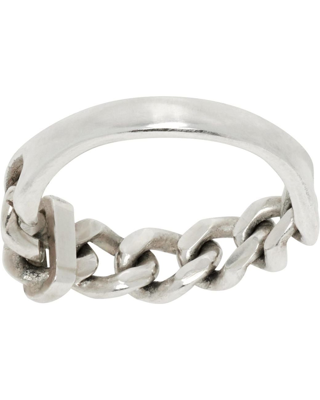 Our Legacy Metallic 'Soft And Solid' Ring for men