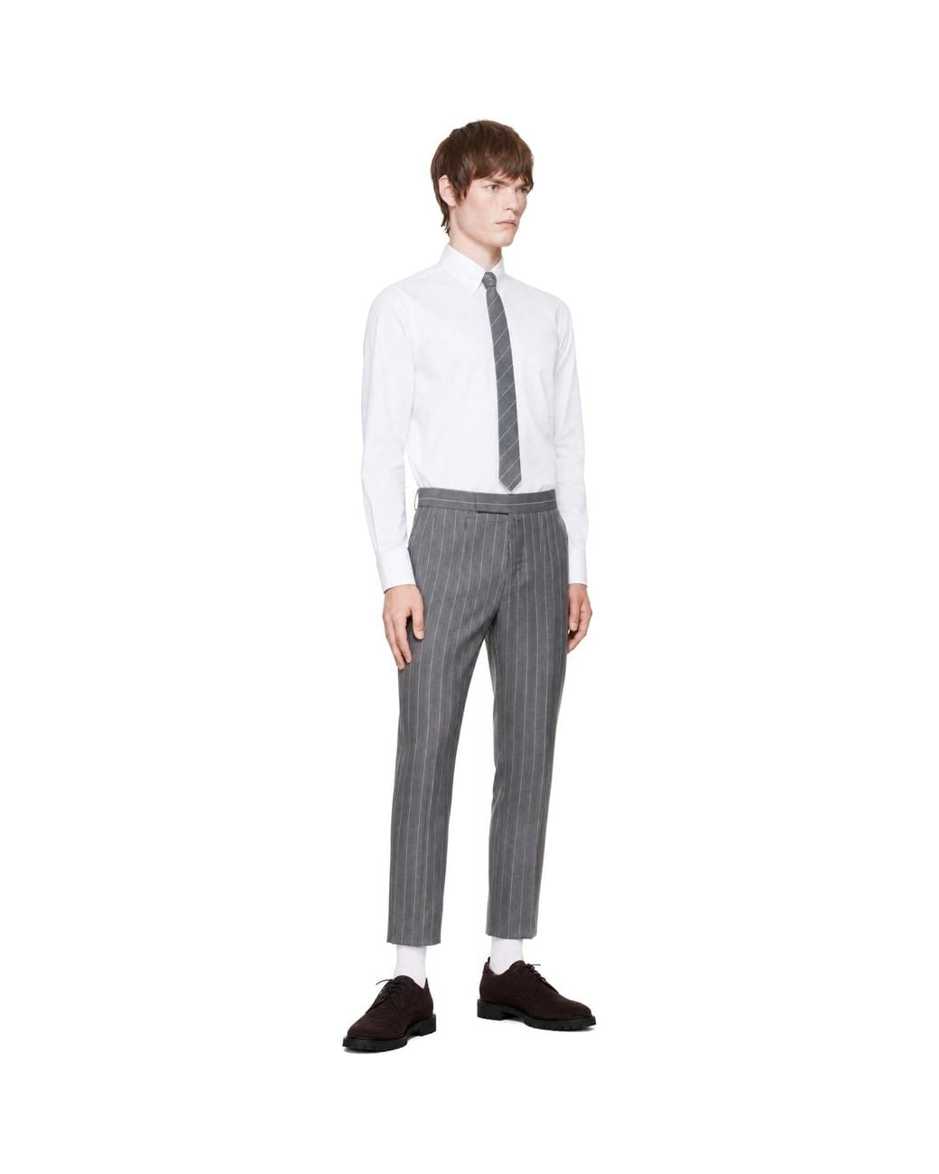 Thom Browne Black Calf Suede Commando Sole Derbys for men