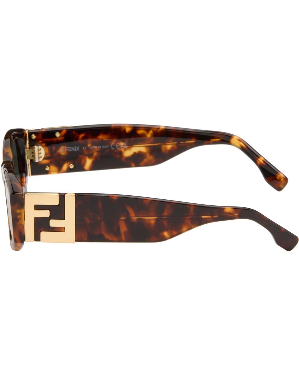 Fendi Brown Tortoiseshell 'Forever Sunglasses for men