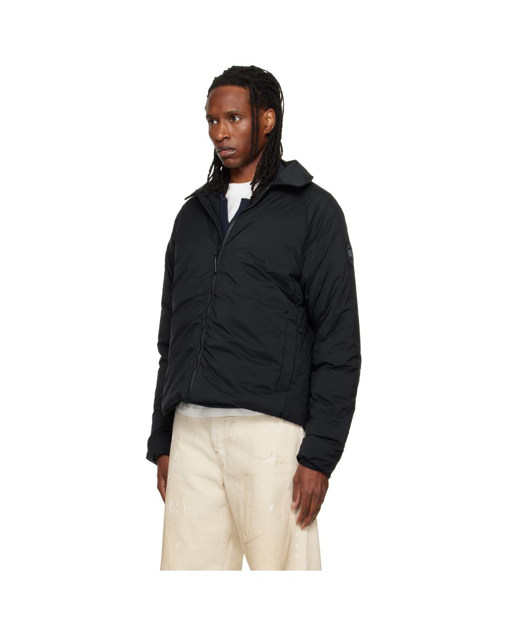 Canada Goose Black Lodge Track Down Jacket for men