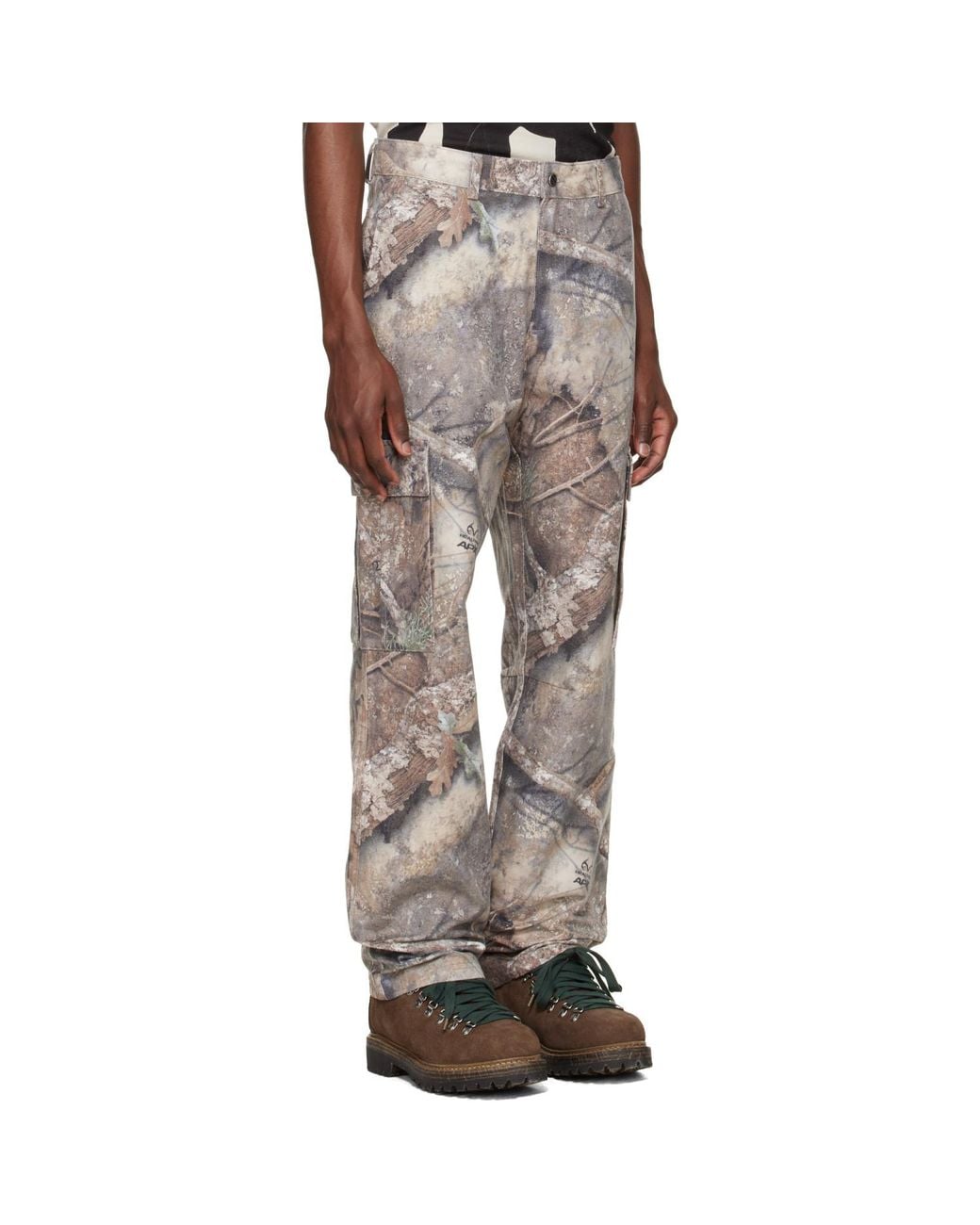 Represent Multicolor Khaki Realtree Cargo Pants for men