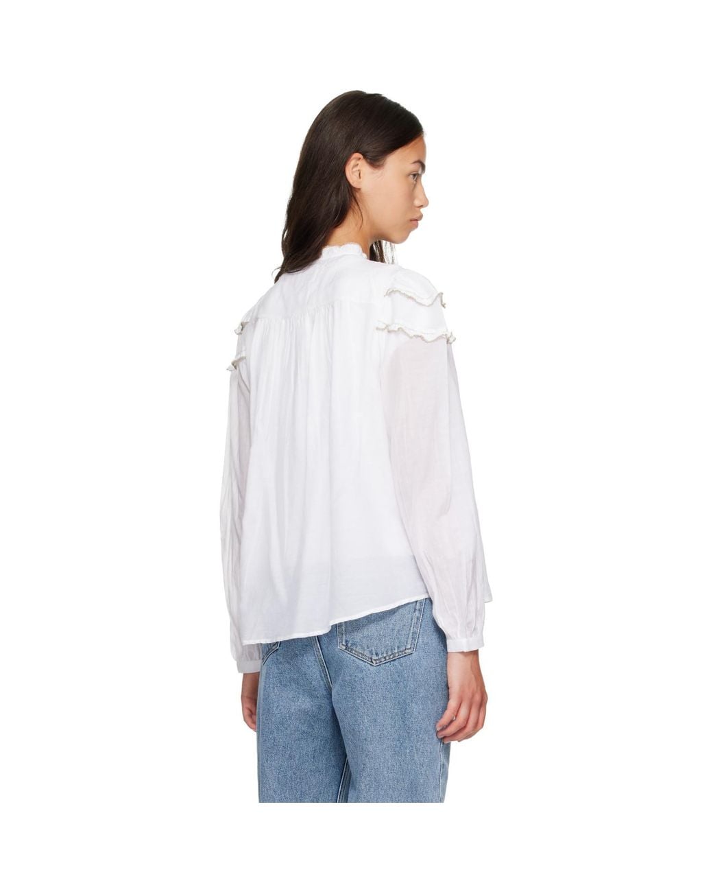 Isabel Marant White Christa Blouse