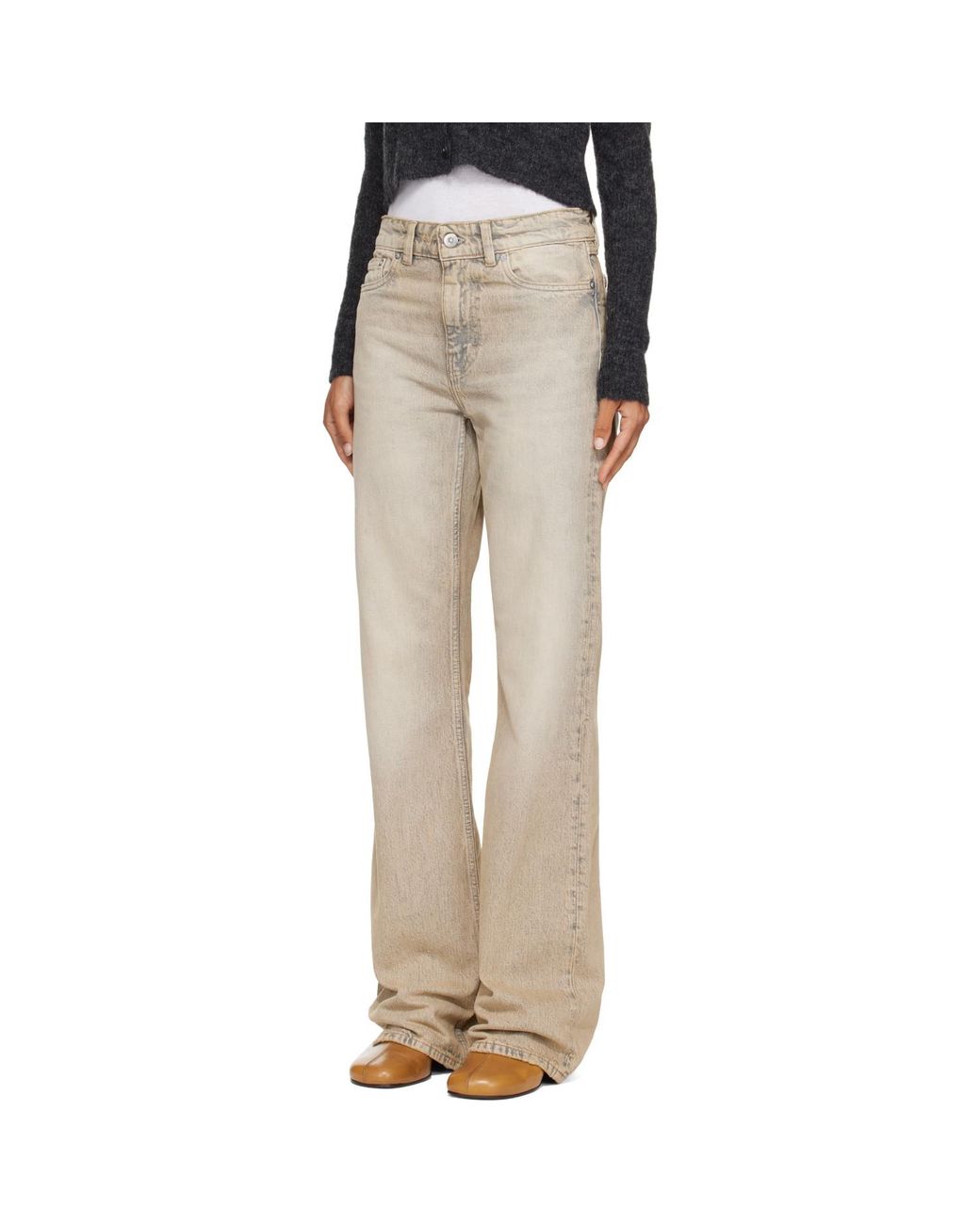 Our Legacy Natural Boot Cut Jeans