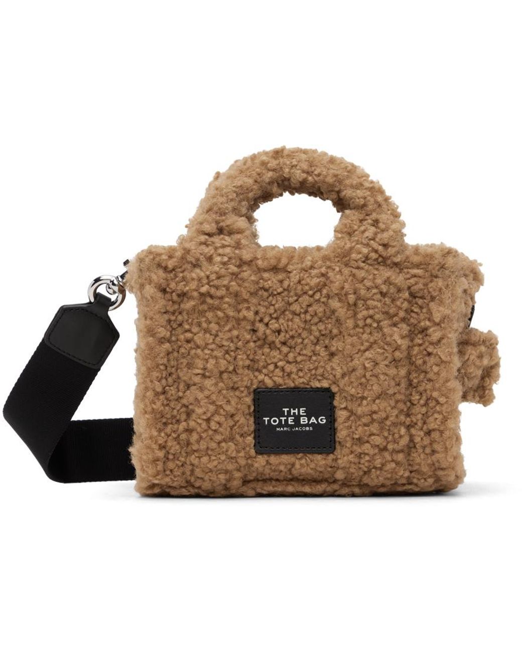 Mini cabas 'the tote bag' brun clair en sherpa Marc Jacobs en coloris Noir  | Lyst