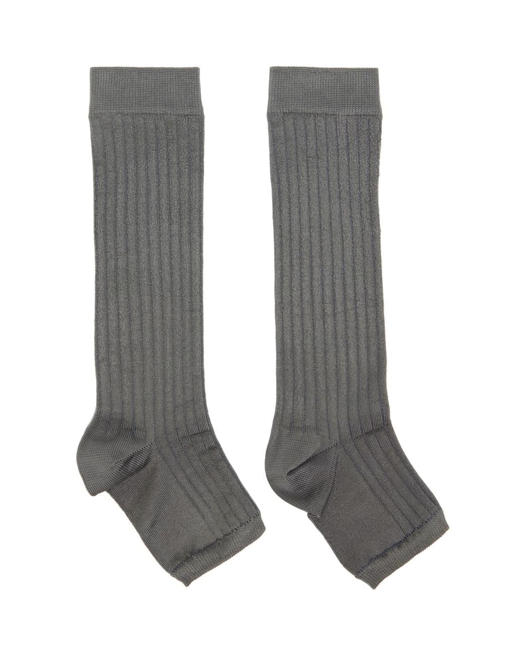 Swedish Stockings Gray Ssense Exclusive Long Sandal Socks