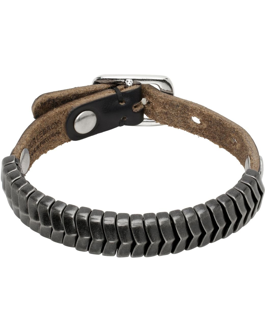 Our Legacy Spine Leather Bracelet in Black for Men | Lyst Canada