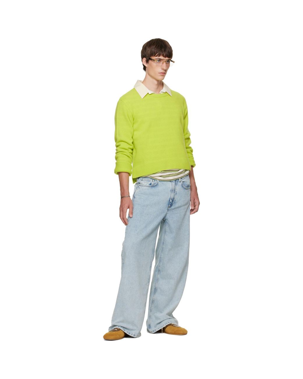 Jean Ample Bleu Sanderlak pour homme en coloris Blue