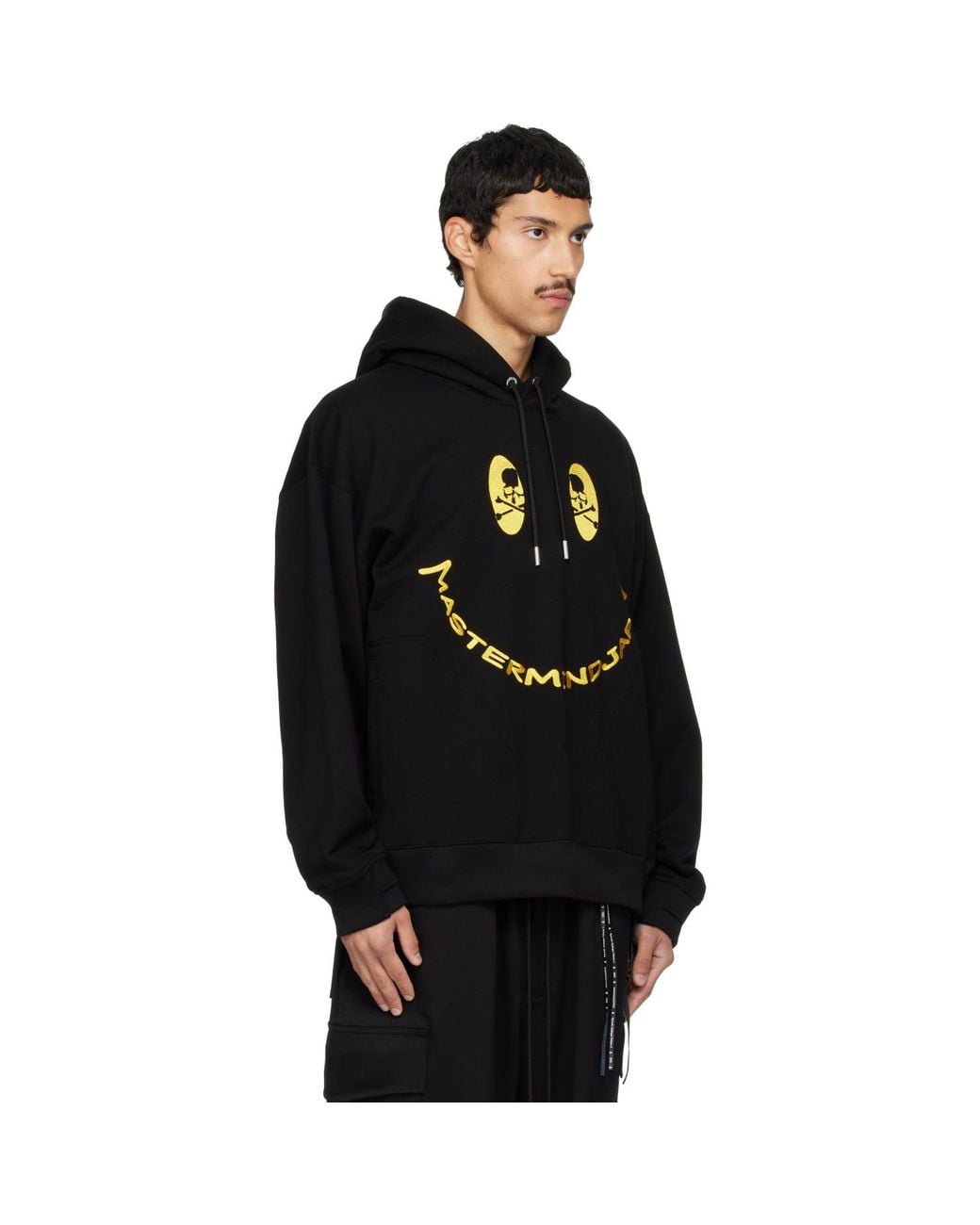 Mastermind Japan Black Smily Hoodie for men
