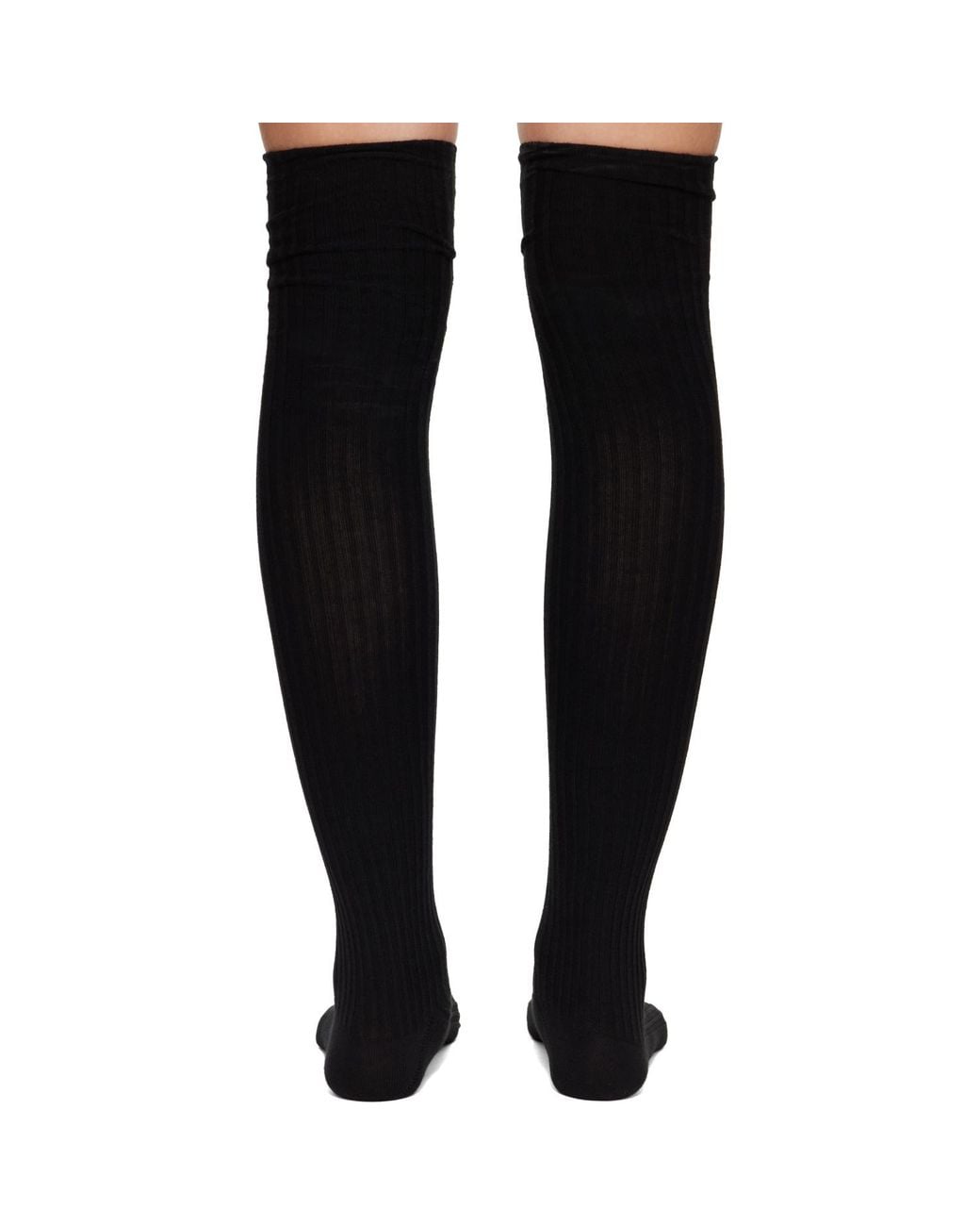 Baserange Black Overknee Socks