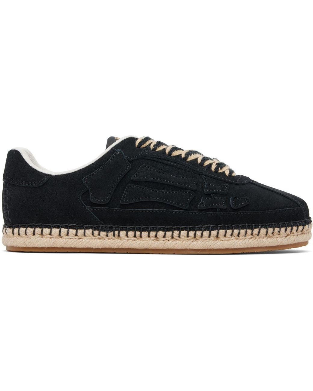 Amiri Black Pacific Bones Espadrilles for men