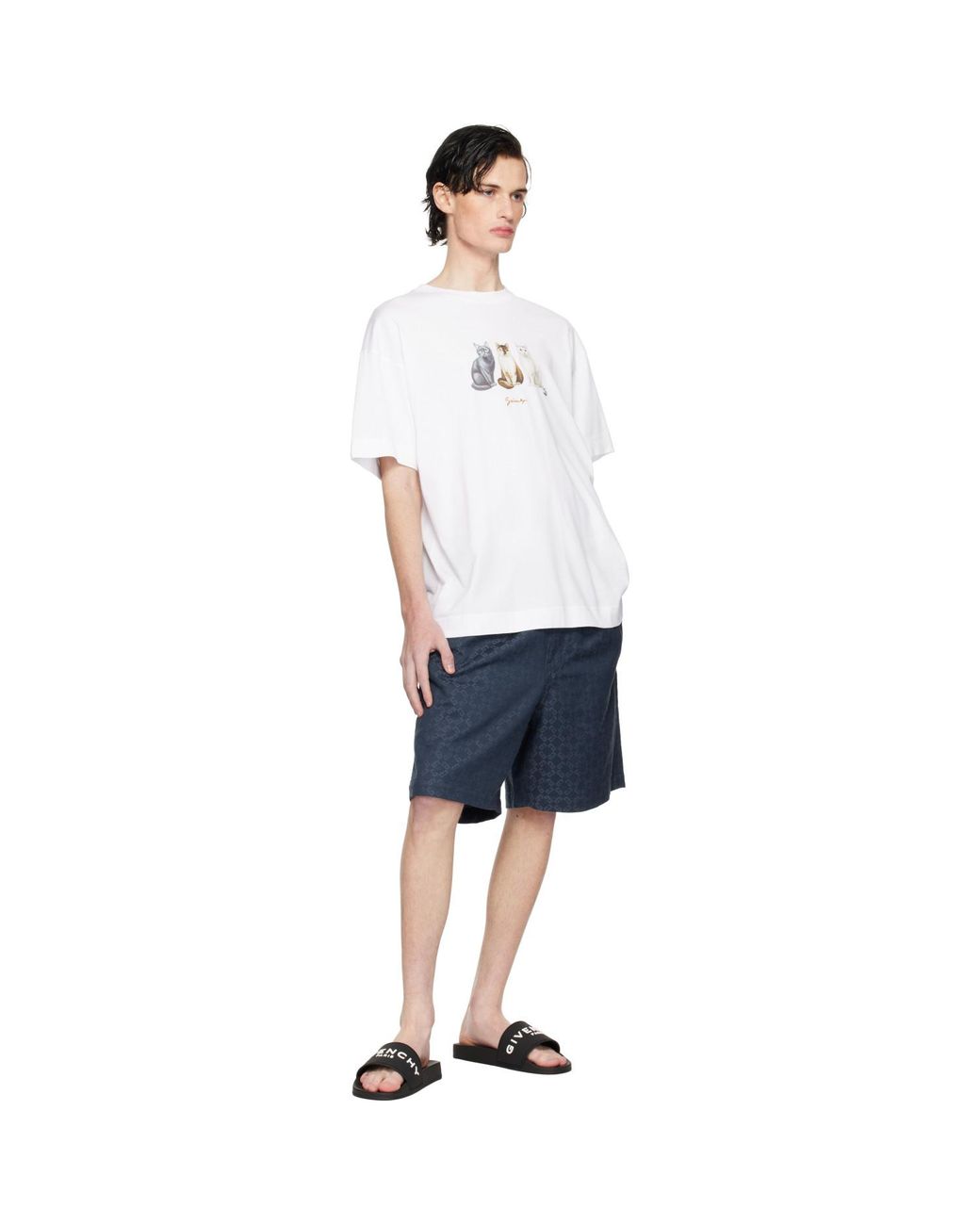 Givenchy Black Rubber Pool Slides for men