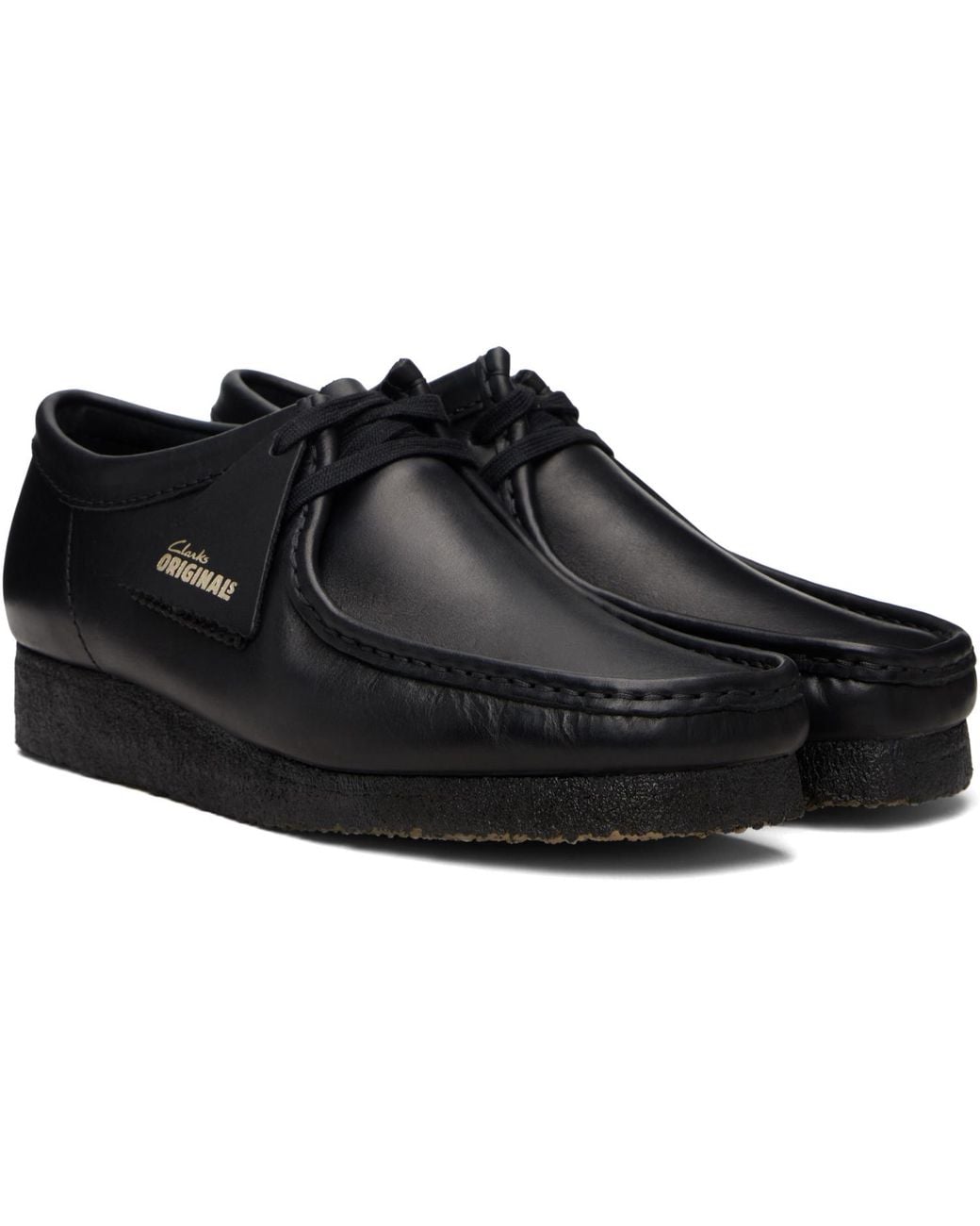 Clarks Black Wallabee Derbys for men