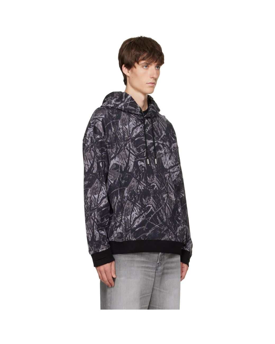 MASTERMIND WORLD Black Og Forest Camo Hoodie for men