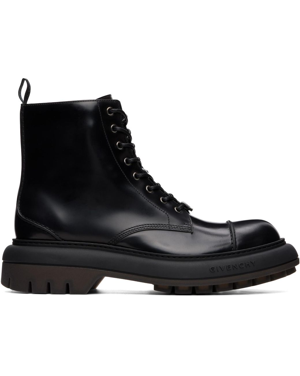 Givenchy Black Cargo' Leather Boots for men