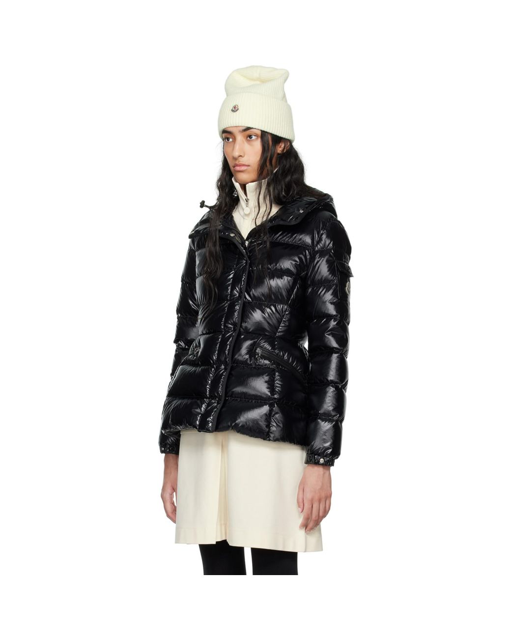 Moncler Black Barante Short Down Jacket