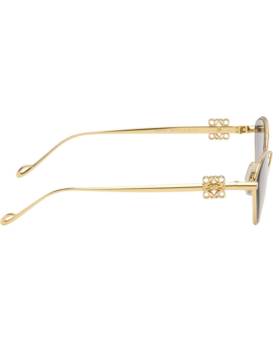 Loewe Gray Anagram Hexagonal Sunglasses