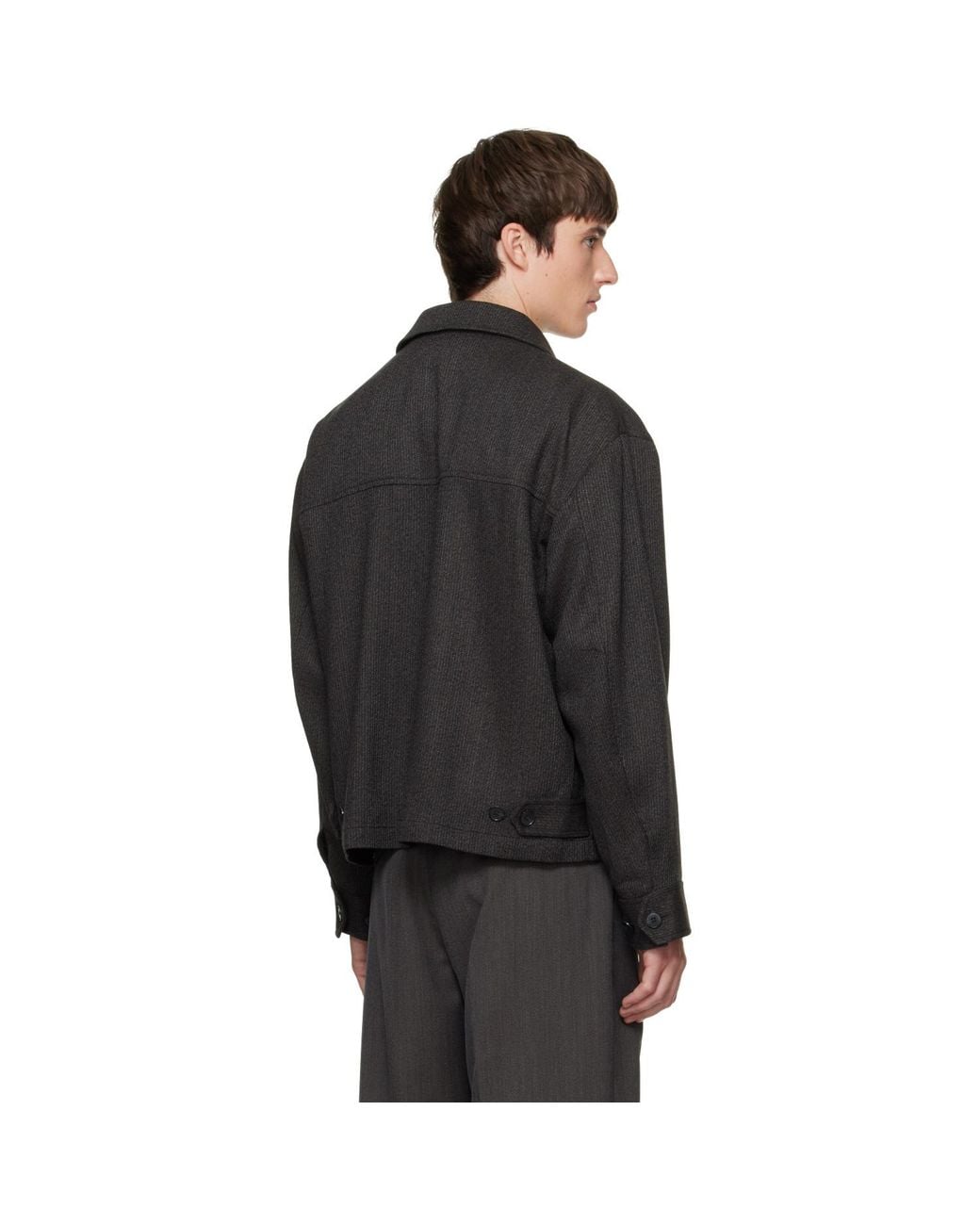 mfpen Black Mail Jacket for men