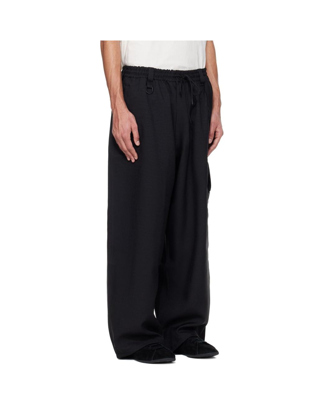 Y-3 Black Sport Uniform Straight Cargo Pants for men
