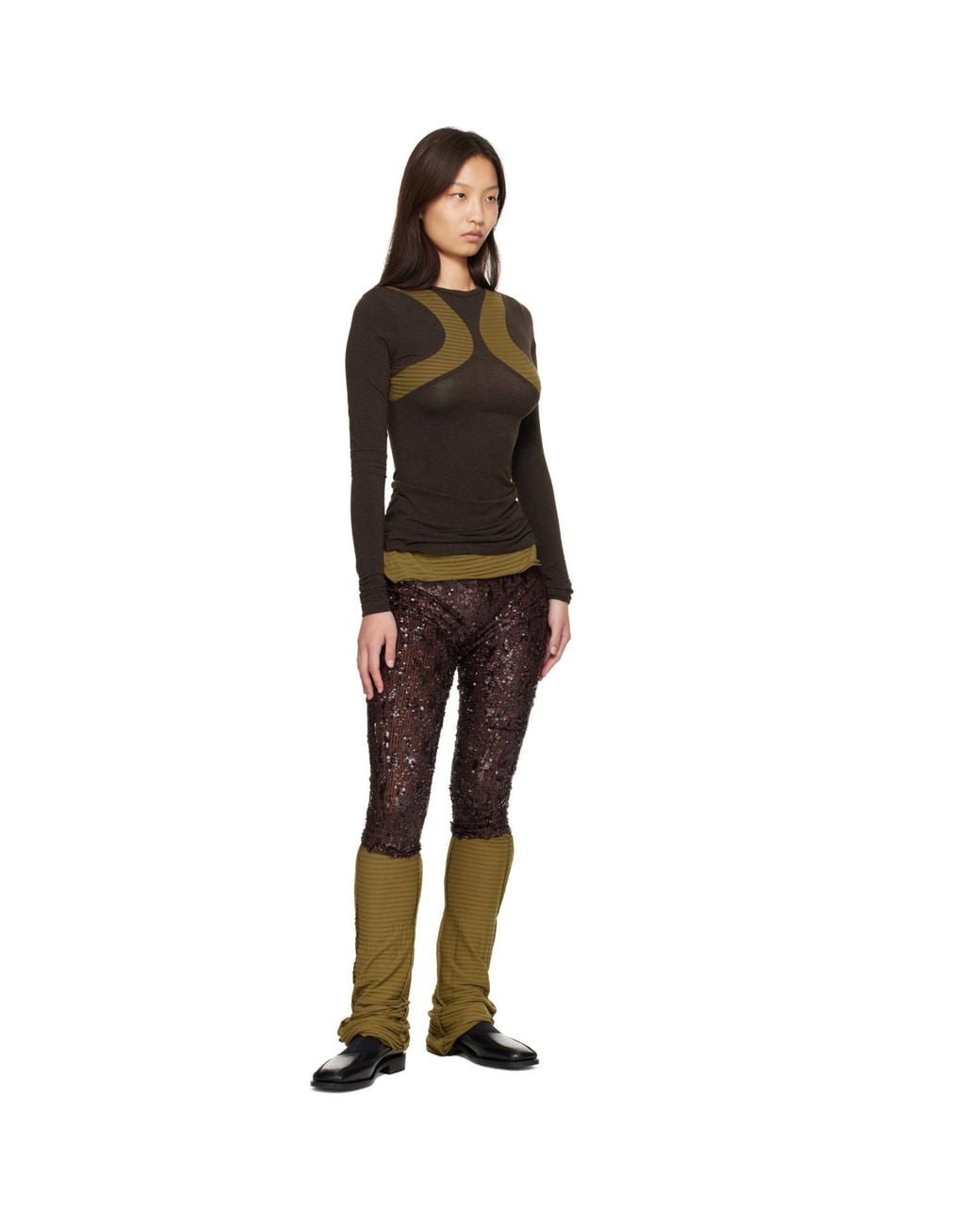 Edward Cuming Multicolor Khaki & Jazz Leggings