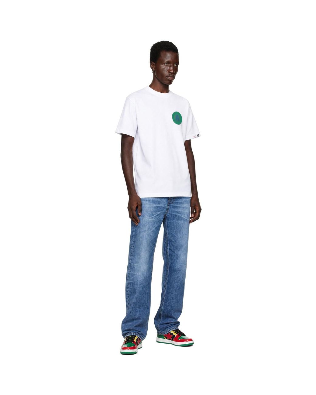 Aape By A Bathing Ape White 'Aape Basic' T-Shirt for men