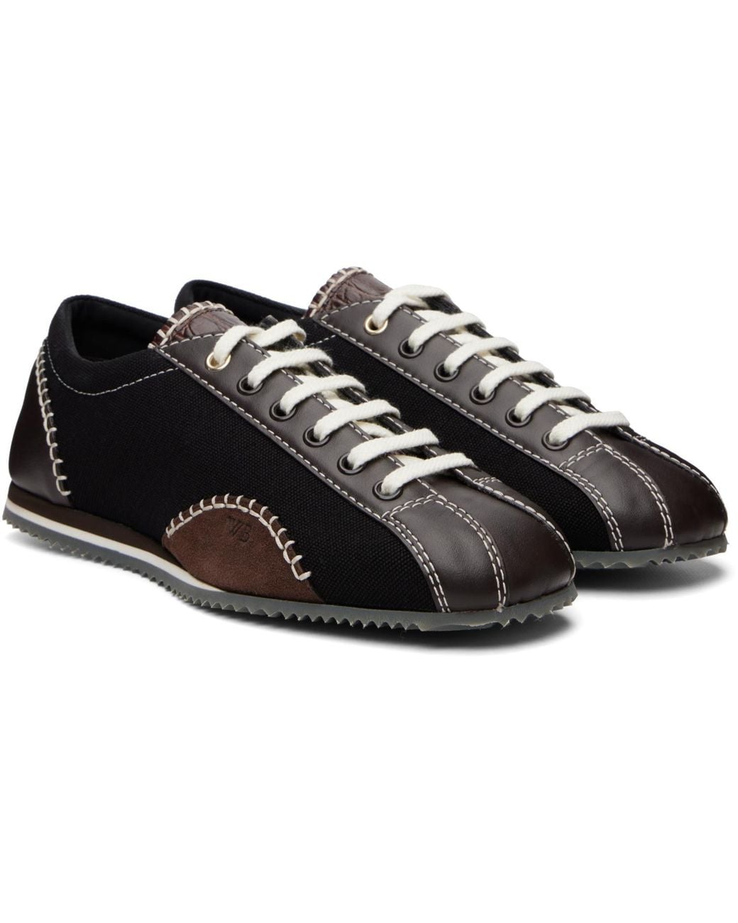 Wales Bonner Black Paris Sneakers