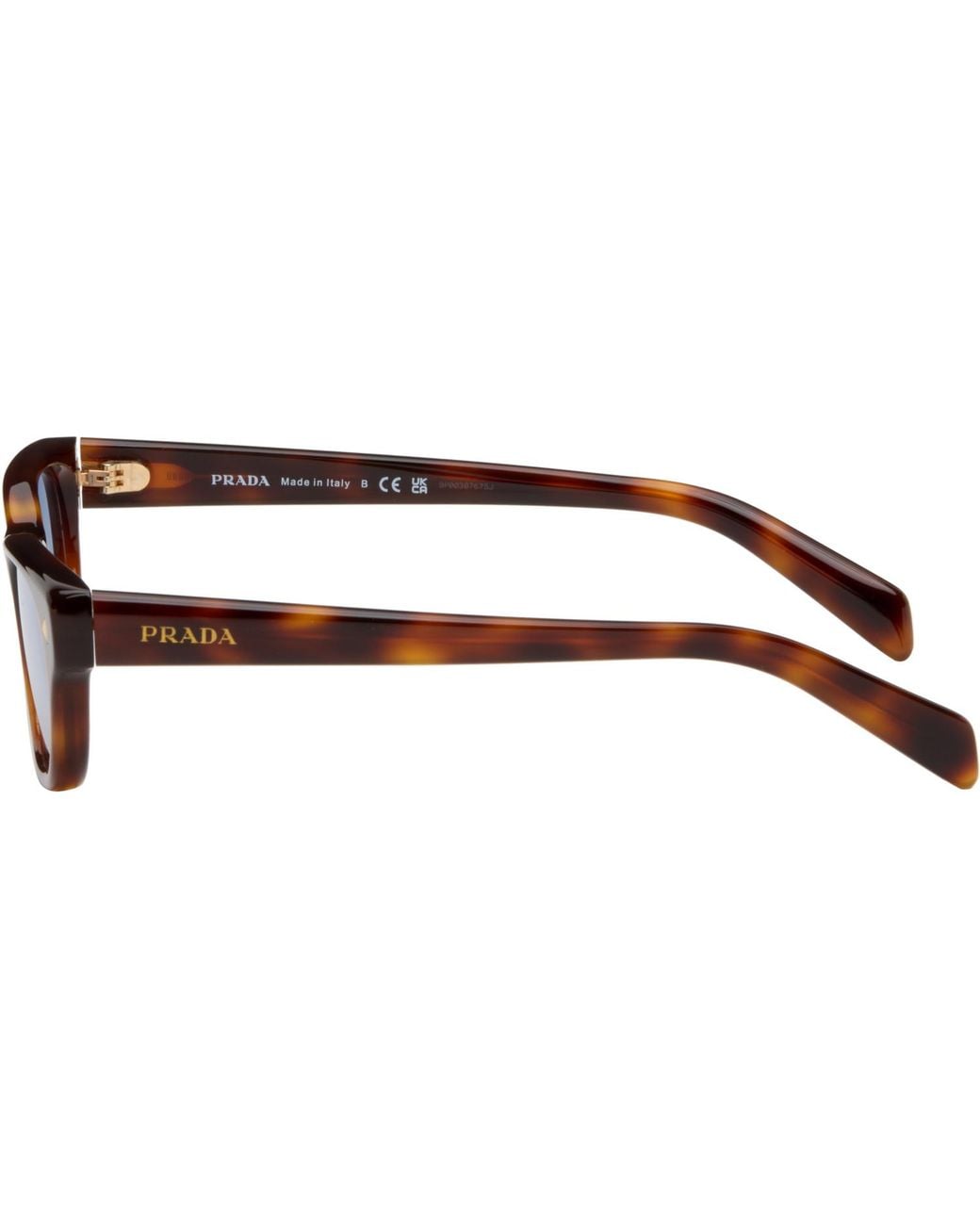 Prada Brown Oval Sunglasses
