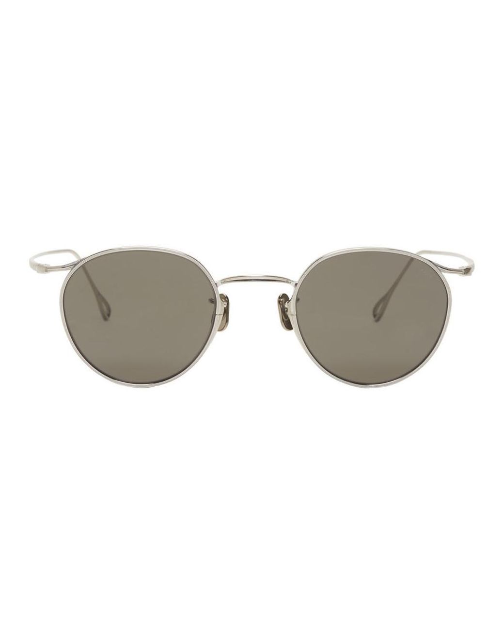 Eyevan 7285 Silver 156 Sunglasses in Metallic for Men | Lyst