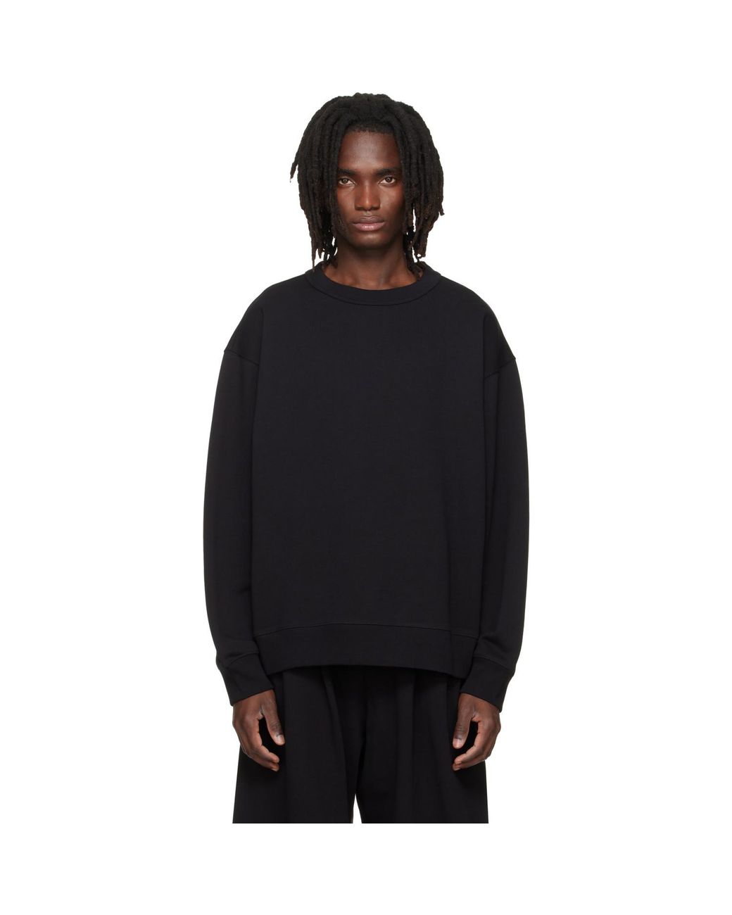 Dries Van Noten Black Oversized Sweatshirt for men