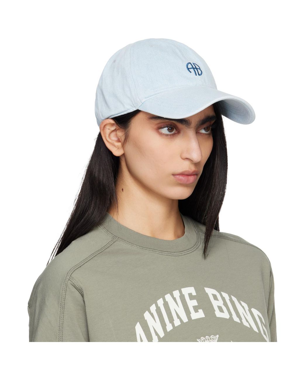 Anine Bing Green Jeremy Baseball Cap